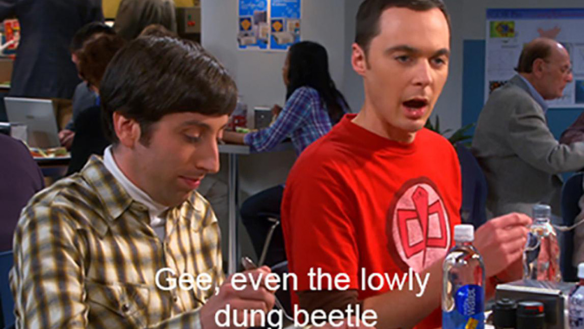 Scen från The Big Bang Theory.