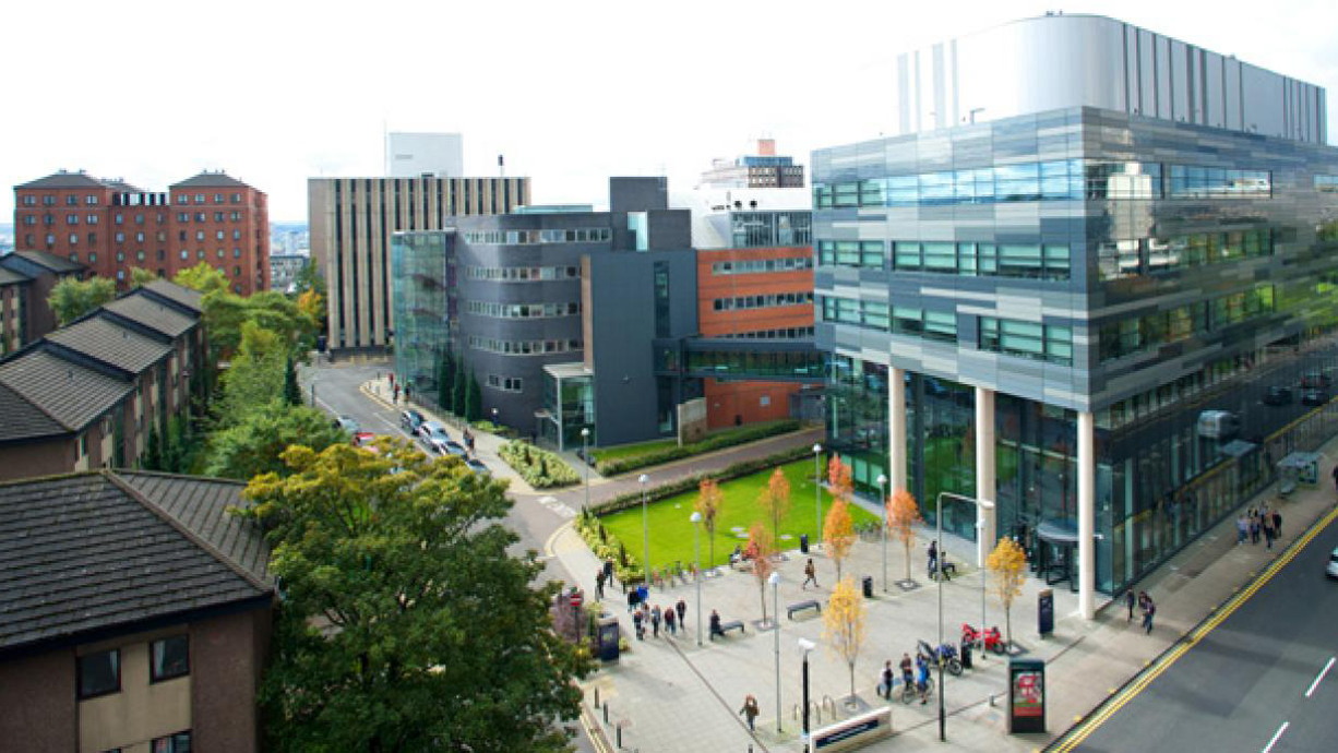 Campusområdet vid University of Strathclyde.